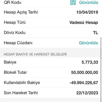 Garanti BBVA Hesabıma 50 Milyon Tl Bloke Koyması