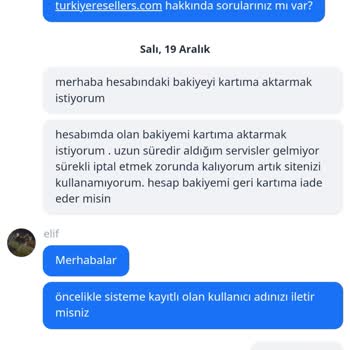 Turkiyeresellers.com Panel Hizmetindeki İade Sorunu