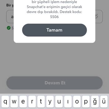 Snapchat Snap Hesabıma Giremiyorum