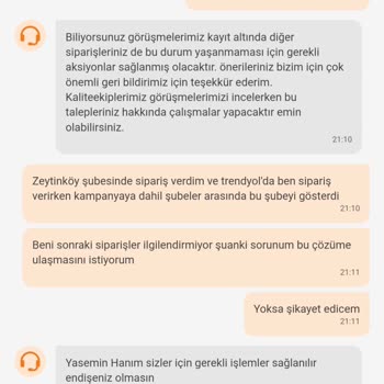 Trendyol Hatasını Telafi Etmiyor.