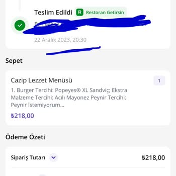 GetirYemek 2 Saat Bekletip 50 Dakika Önceden Teslim Edildi Diyor