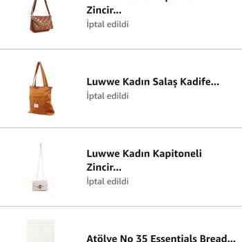 Amazon Siparişimi İptal Etti