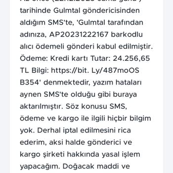 PTT Kargo Kredi Bana Geldi Takip Numarası Giriyorum Gözükmüyor İptal Edilsin