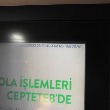 TEB ATM'Sİ Para İade Etmemesi