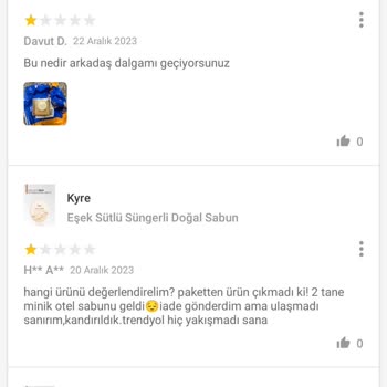 Trendyol'da Beklenmeyen Ürün Hayal Kırıklığı