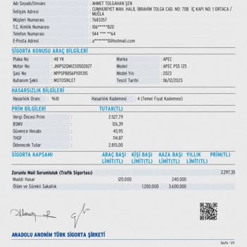 A101 Motorsiklet Satış Evrakları Tarafıma Ulaştırılmadı!