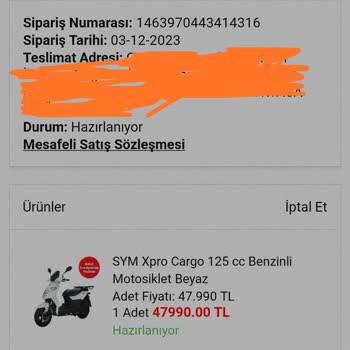 A101 Sym Xpro Teslim Edilmesinin Gecikmesi
