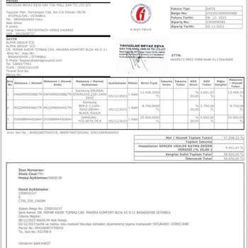 Samsung Sıfır Bulaşık Makinesi Kapanma Arızası