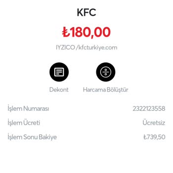 KFC Sipariş İptali Ve İade Sorunu
