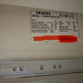 Vestel 2015 Model Buzdolabı Yedek Parça Sorunu