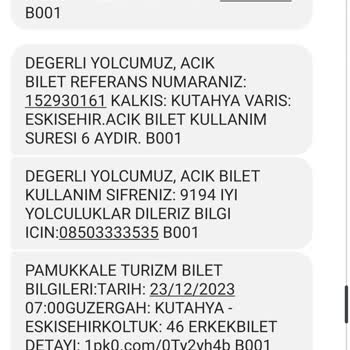 Pamukkale Turizm Pamukkale Ve Anadolu Ulaşım Mağduriyeti