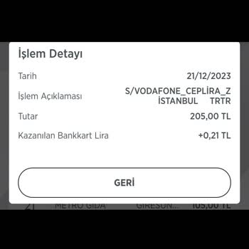 Vodafone Yanımda Ücret Alıp Yükleme Yapmıyor