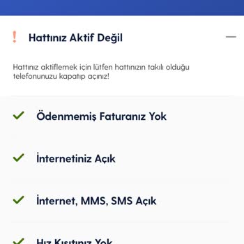 Turkcell E Sim Hattınız Aktif Değil Uyarısı