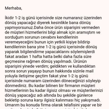 Bioderma Naos Müşteri Hizmetleri İlgisizliği