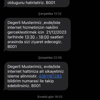 Türk Telekom Nakil Randevusuna Bir Türlü Uymaması.