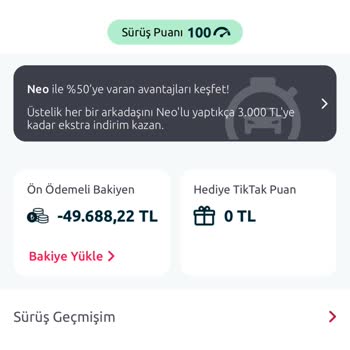 Tiktak Kaza Olmadığı Halde Borç Gözüküyor