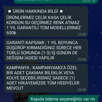 Focusexpress.com.tr Saatçi Yanlış Saati Gönderdi İade Etmiyor