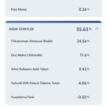 Turkcell Bilinmeyen Ek Ücret