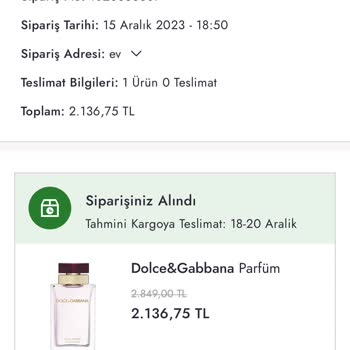 Boyner Siparişim Hala Kargoya Verilmedi