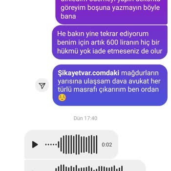 Babynest Dünyası (ipekababy) Bebek Ürünleri Satış Sayfasında Yaşanan İade Problemleri