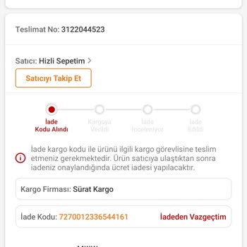 Trendyol Para İadesi Yapsın