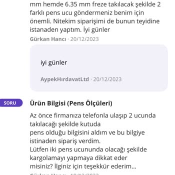 Aypek Hırdavat Eksik Parçalı Freze Satışı!