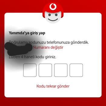 Vodafone Yanımda Uygulamasına Giriş Yapamıyorum