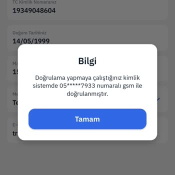 MoneyPay Telefon Ve Hesap Doğrulaması