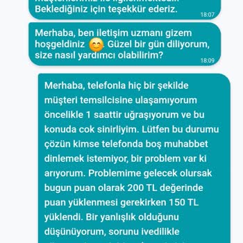 Watsons Müşteri Temsilcisine Ulaşım Sorunu Ve, Eksik Puan Yüklemesi