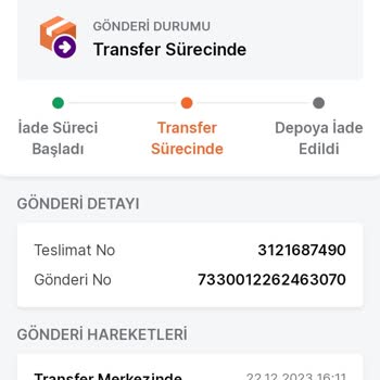 Trendyol Ürünü Geri Çekmesi