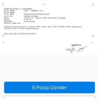 Denizbank Para Hesabıma Düşmedi