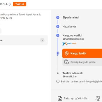 Mil Su Arıtma Cihazı Engelli Eş İçin Kargo Mağduriyeti Ve İlgisiz Servis
