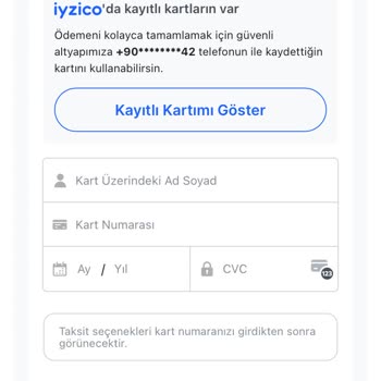 iyzico Kart Bilgileri Silme