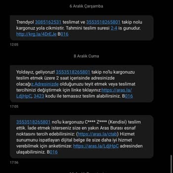 Aras Kargo Şikayetçiyim Kargom Nerede