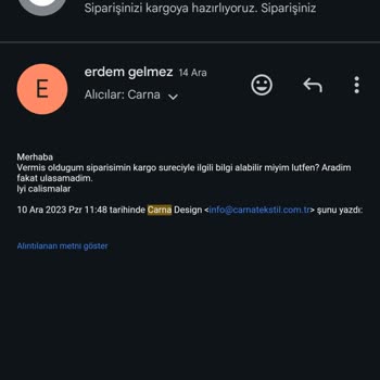 Carna Design Müşteri Hizmetleri Kesinlikle Ulaşılamıyor