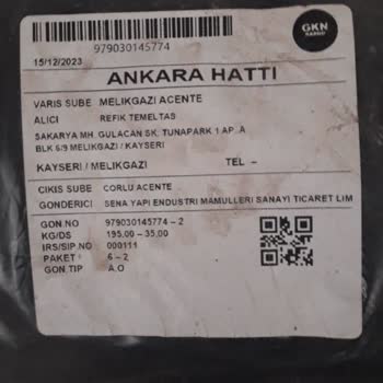 GKN Kargo Kargomun Geç Teslimatı İle İlgili Şikayet