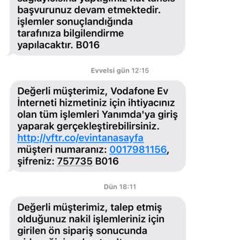 Vodafone Net Nakil Yapamıyorlar İptal İçin Para İstiyorlar