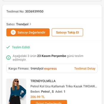 Trendyol Ücret İade Talebi