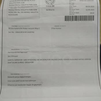 Xiaomi Marka Robot Süpürge Mağduriyeti