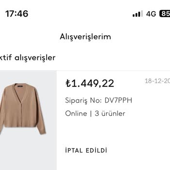 Mango Alışverişinde Yaşanan Sorun
