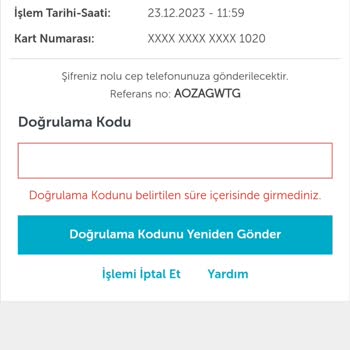 3D Secure Çalışmıyor Trendyol