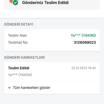Trendyol Ekspres Kargo Teslim