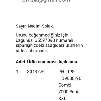 Media Markt Aldığım Ürün Bilgim Dışında İade Edildi