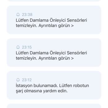 Yeedi Vac 2 Pro Engelleyici Sensör Tozla Kaplı Uyarısı