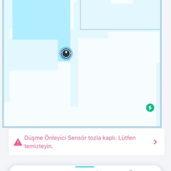 Yeedi Vac 2 Pro Engelleyici Sensör Tozla Kaplı Uyarısı