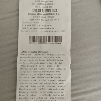 Boyner Alarm Etiketi Üzerinde Geldi