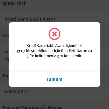 Halkbank Nakit Avans Sorunu