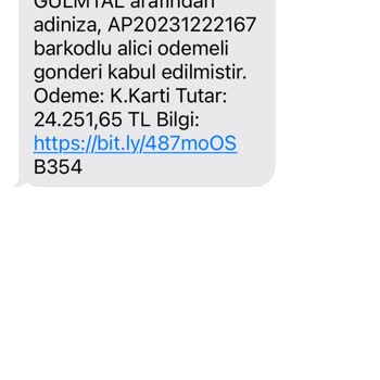 PTT Kargo Gönderi Kabulü Ve Ödeme Şaşkınlığı