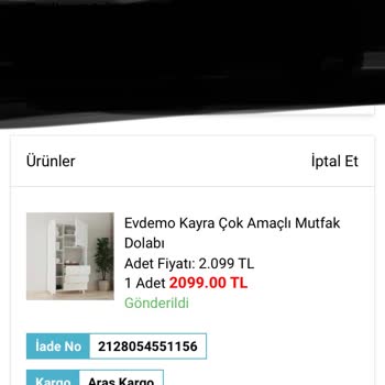 A101 Gelmeyen Mobilya Dolap