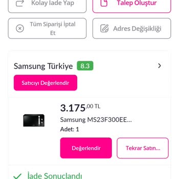 Pazarama İade İşlemi Onay Yapılmadı